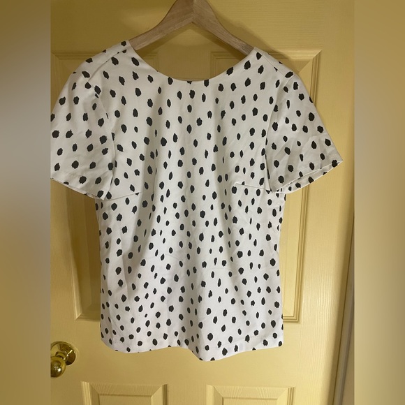 Polka Dot blouse with bow - Picture 2 of 5